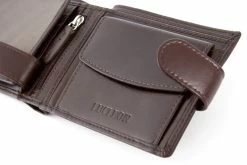 Lucleon Dark Brown Ergonomic Leather Wallet -MEN WALLETS store 1 11 2 6 1 3 scaled