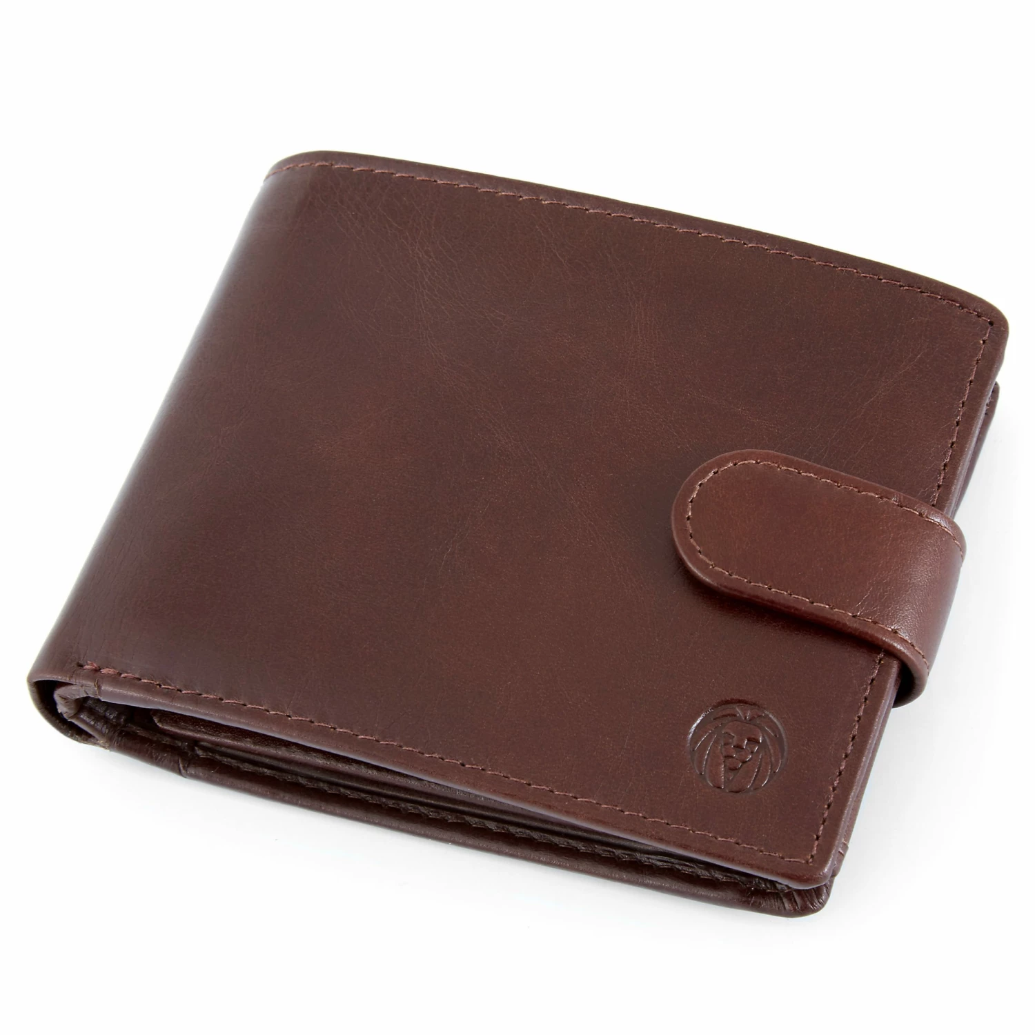 Lucleon Brown Ergonomic Leather Wallet 4 Lucleon Brown Ergonomic Leather Wallet - Image 4