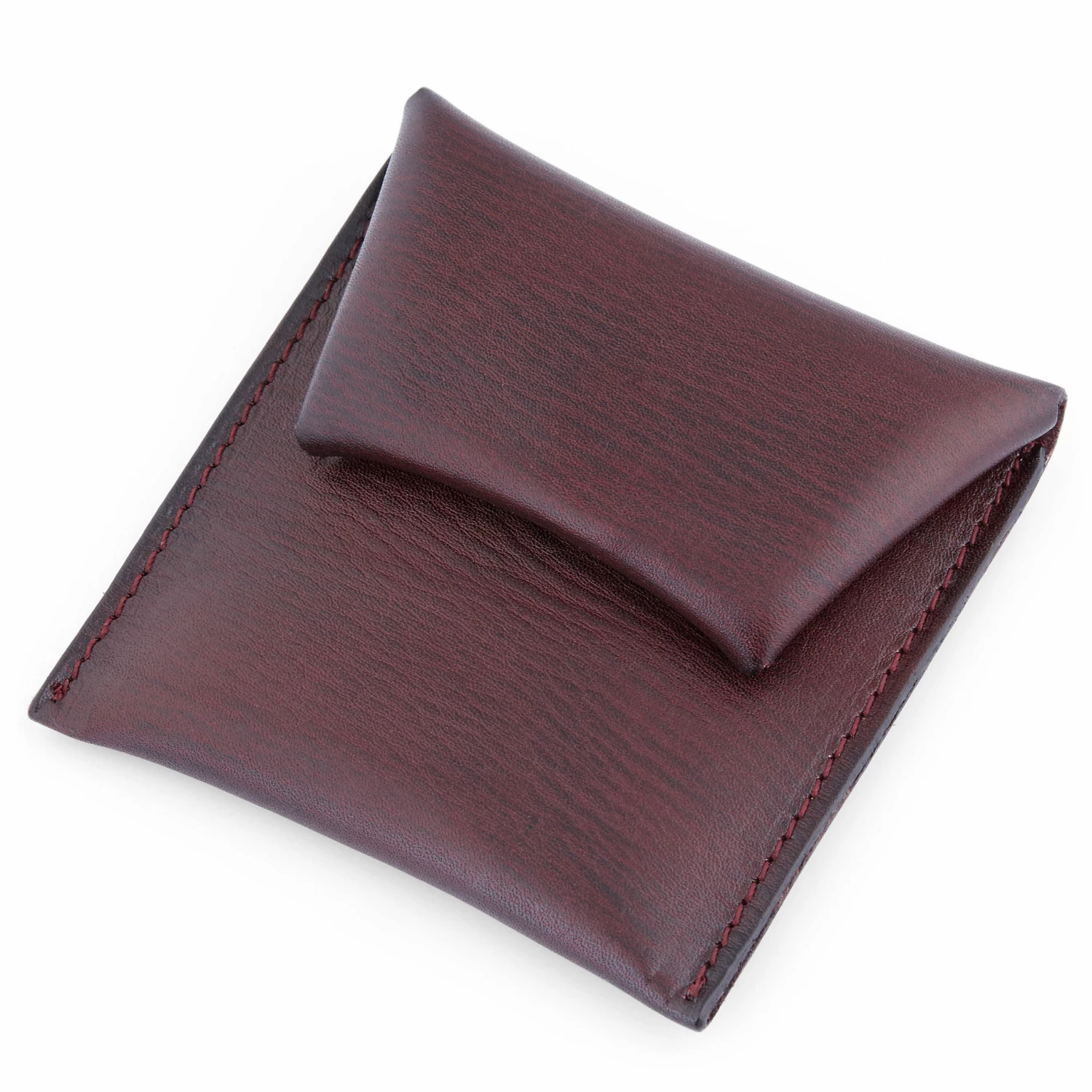 Salt & Hide Hickory Leather Coin Pouch 4 Salt & Hide Hickory Leather Coin Pouch - Image 4