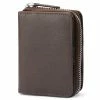 Lucleon Dark-Brown Leather RFID-Blocking Wallet
