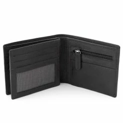 Lucleon California | Slim Black Leather Wallet -MEN WALLETS store 1 2 121 1 107