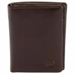 Lucleon Minimalist Dark Brown Leather Wallet