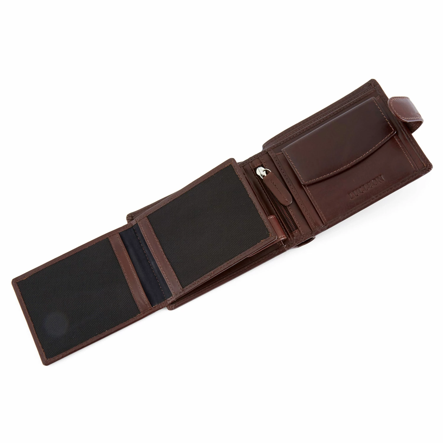Lucleon Brown Ergonomic Leather Wallet 6 Lucleon Brown Ergonomic Leather Wallet - Image 6