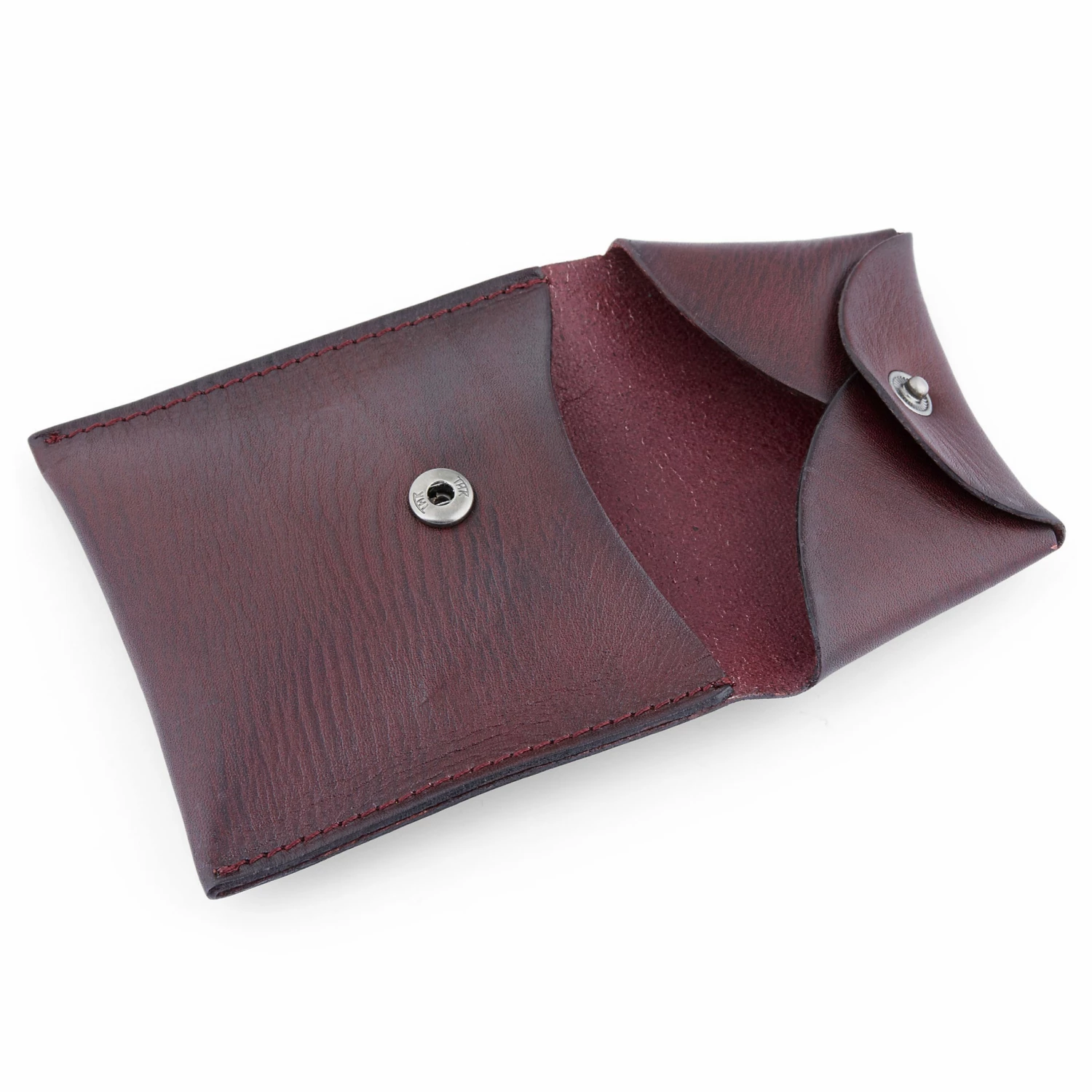 Salt & Hide Hickory Leather Coin Pouch 2 Salt & Hide Hickory Leather Coin Pouch - Image 2