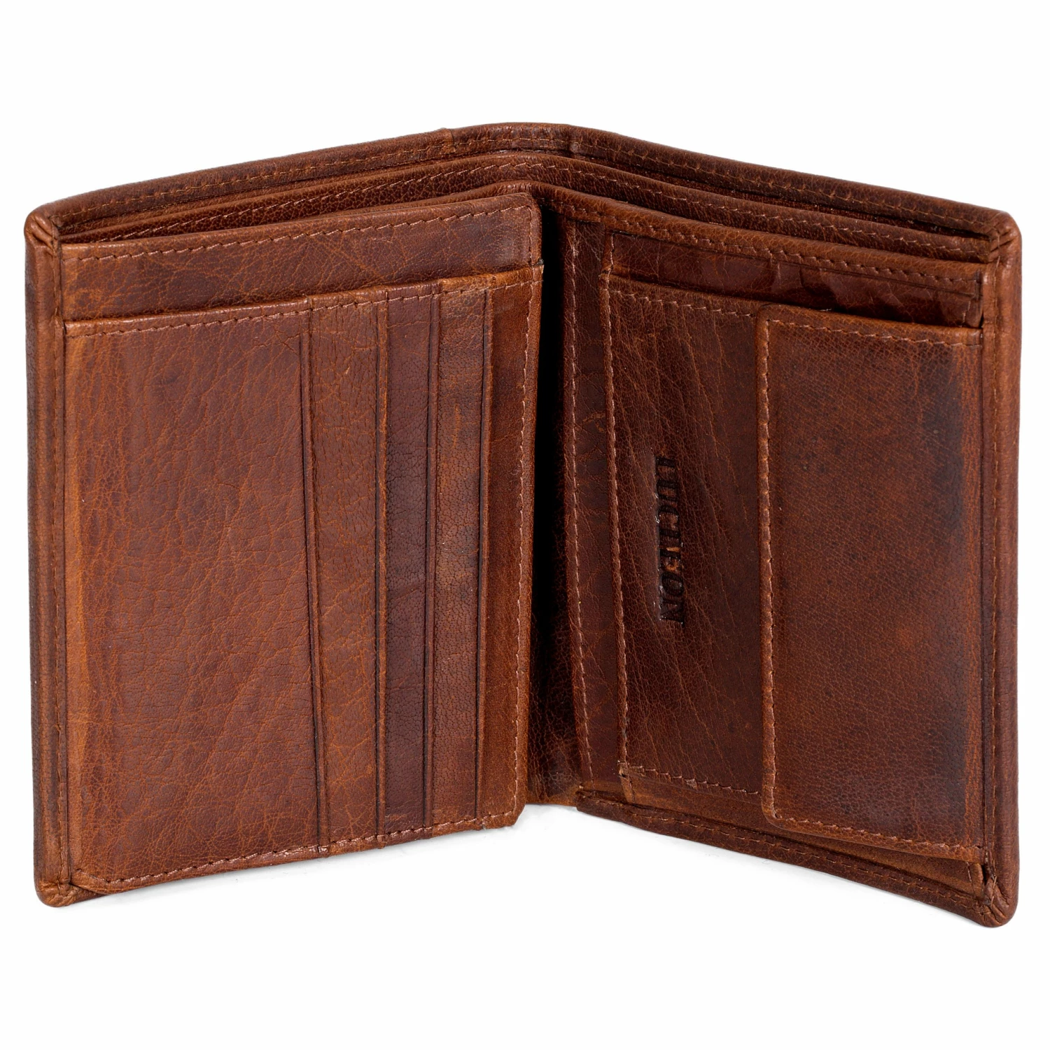 Lucleon Montreal | Rustic Tan RFID Leather Wallet 4 Lucleon Montreal | Rustic Tan RFID Leather Wallet - Image 4