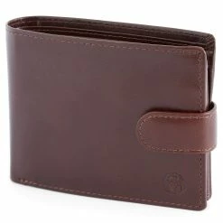 Lucleon Brown Ergonomic Leather Wallet