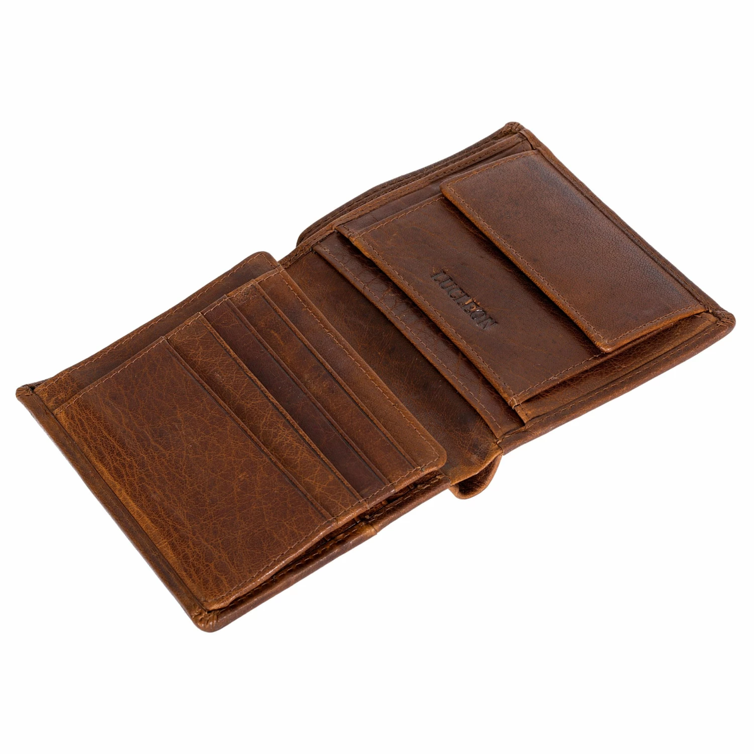 Lucleon Montreal | Rustic Tan RFID Leather Wallet 2 Lucleon Montreal | Rustic Tan RFID Leather Wallet - Image 2