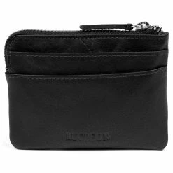 Lucleon Montreal | Zipped Black RFID Leather Pouch