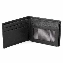 Lucleon California | Small Black Leather Wallet -MEN WALLETS store 10 2 3 1 2 2 90
