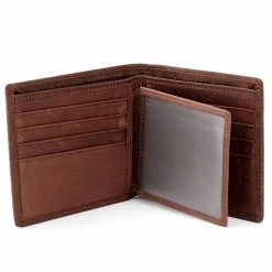 Collin Rowe Brown Woven Leather Wallet -MEN WALLETS store 10 3 46 1 19 scaled