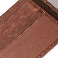 Collin Rowe Brown Woven Leather Wallet -MEN WALLETS store 10 4 35 scaled