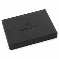 Lucleon Larry | Brown Leather RFID Card Holder -MEN WALLETS store 10 5 67