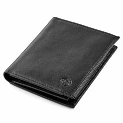 Lucleon Original Black Leather Wallet -MEN WALLETS store 10 6 copy scaled