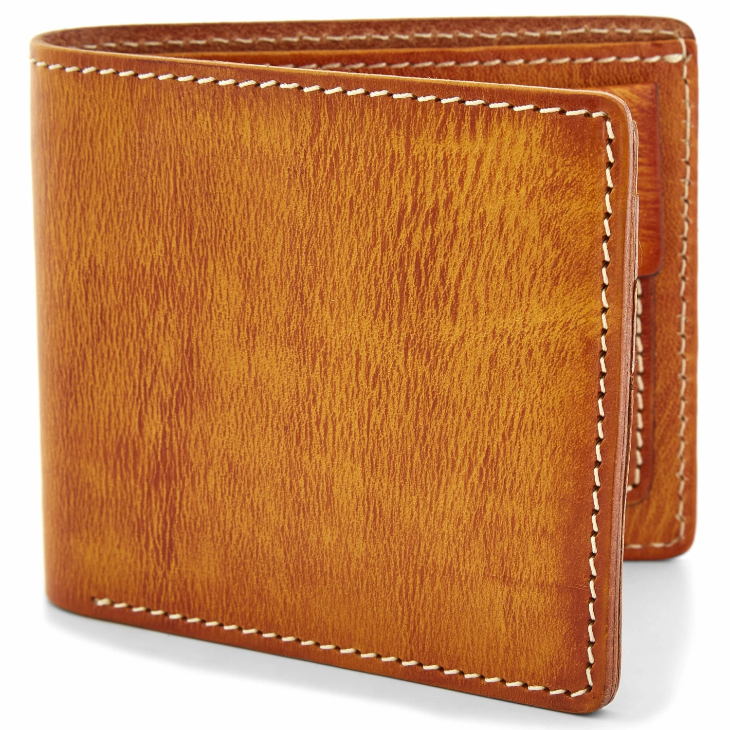 Salt & Hide Tan Bi-Fold Leather Wallet 1 Salt & Hide Tan Bi-Fold Leather Wallet