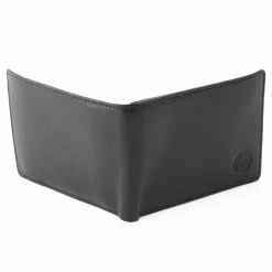 Lucleon Black Leather Wallet -MEN WALLETS store 11 1 4 188 1