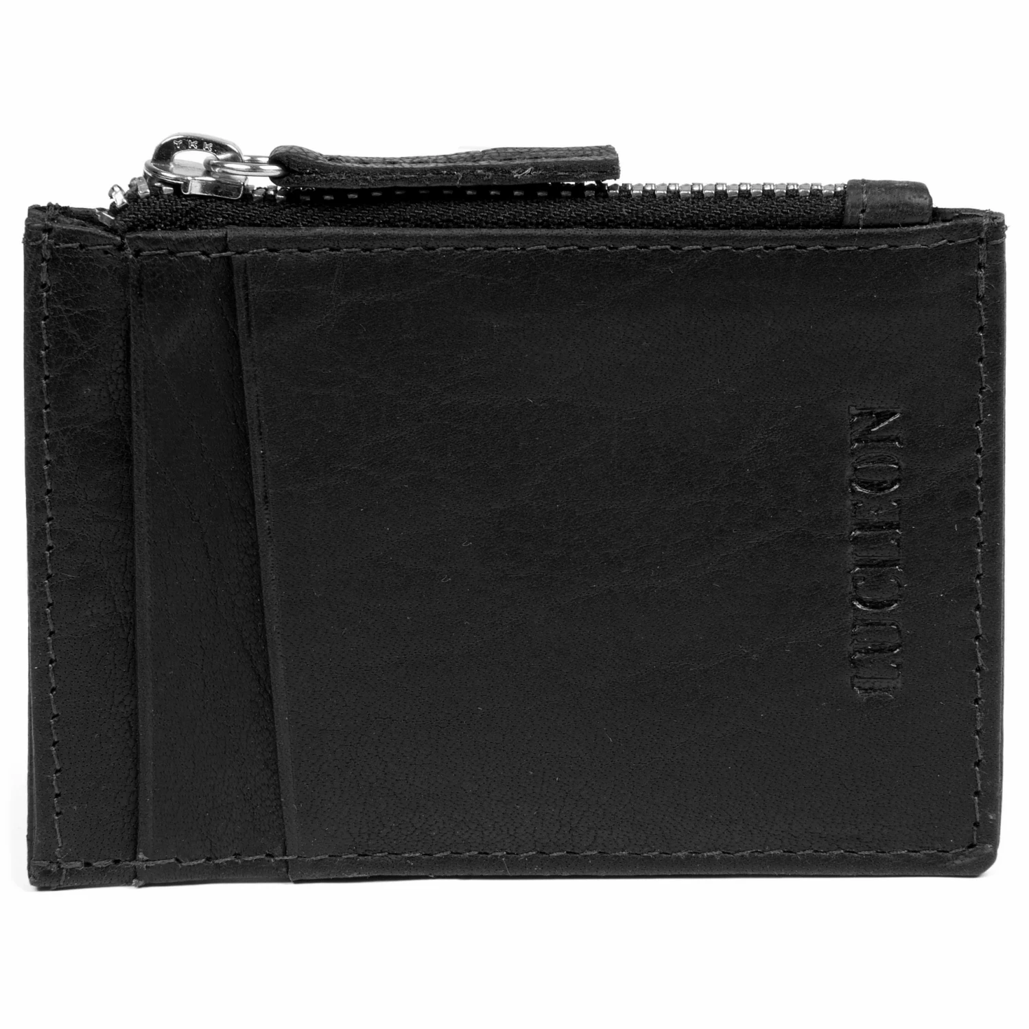Lucleon Montreal | Mini Black RFID Leather Wallet 1 Lucleon Montreal | Mini Black RFID Leather Wallet