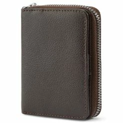 Lucleon Dark-Brown Leather RFID-Blocking Wallet