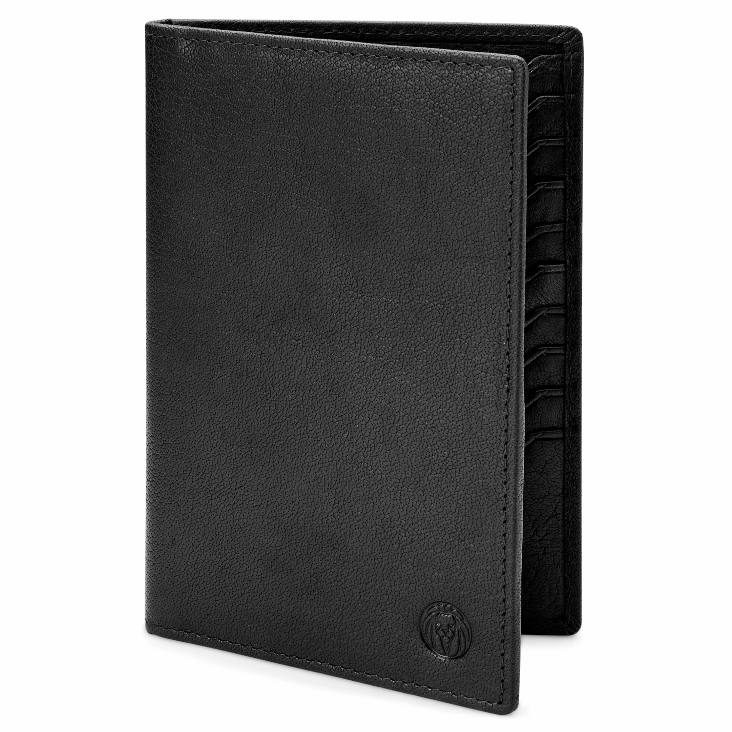 Lucleon Montreal | Black Large Leather Card Travel Wallet 1 Lucleon Montreal | Black Large Leather Card Travel Wallet