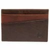 Lucleon Montreal | Mini Brown & Tan RFID Leather Card Holder