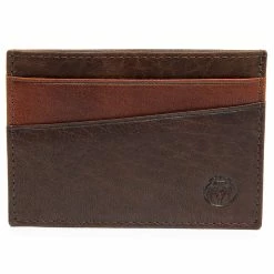 Lucleon Montreal | Mini Brown & Tan RFID Leather Card Holder