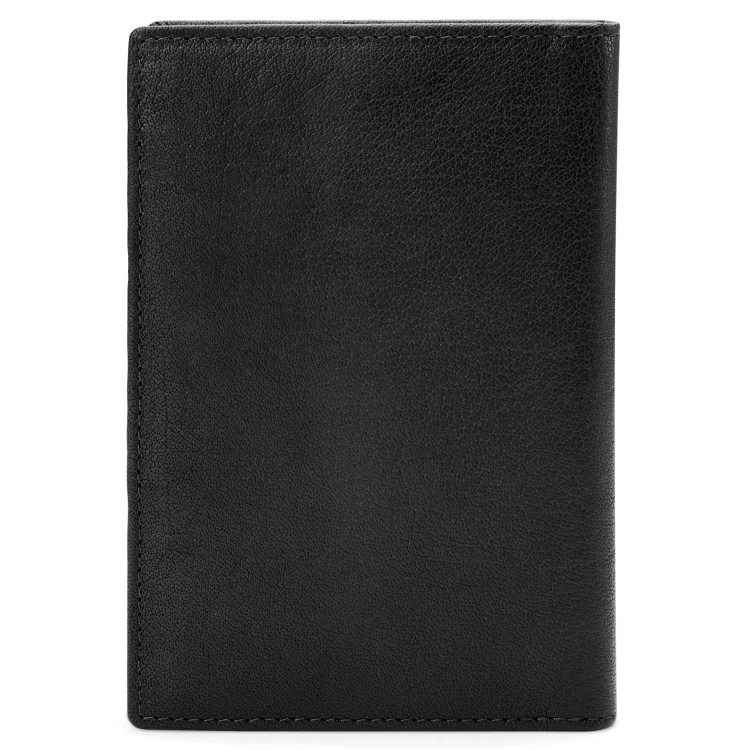Lucleon Montreal | Black Large Leather Card Travel Wallet 4 Lucleon Montreal | Black Large Leather Card Travel Wallet - Image 4