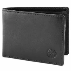Lucleon Black Leather Wallet