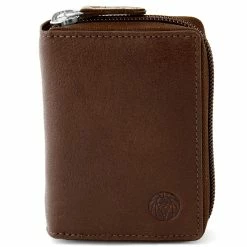 Lucleon California | Brown Leather Card Holder -MEN WALLETS store 12 1 73 1 56