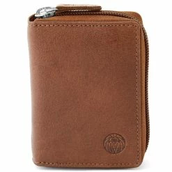 Lucleon California | Tan Leather Card Holder -MEN WALLETS store 12 1 73 1 57