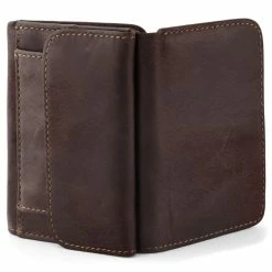 Collin Rowe Mocha Brown Trifold RFID Leather Wallet -MEN WALLETS store 12569 06 scaled