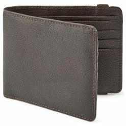 Lucleon Dark-Brown Leather RFID-Blocking Wallet