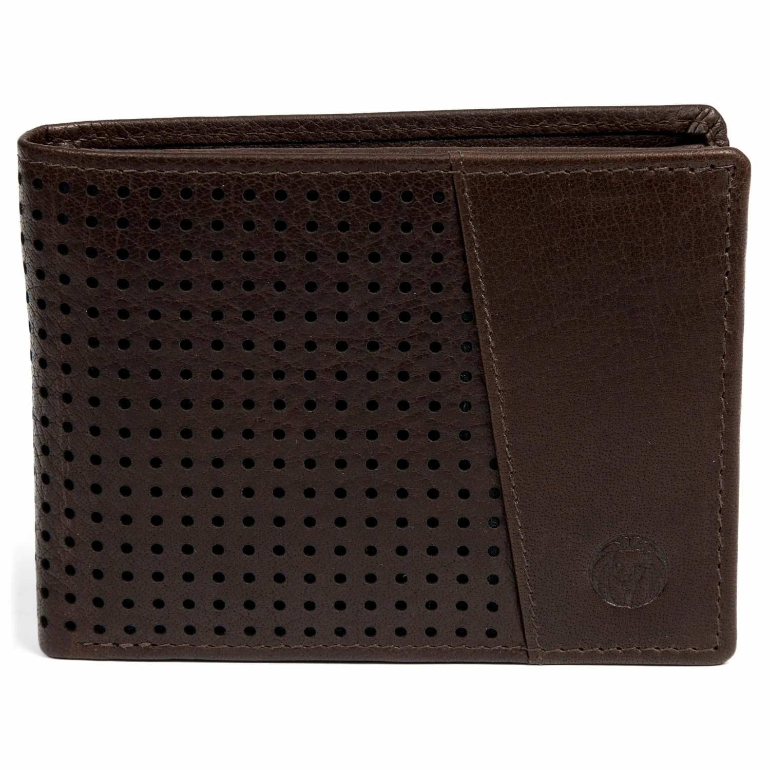 Lucleon Montreal | Dotty Brown RFID Leather Wallet 3 Lucleon Montreal | Dotty Brown RFID Leather Wallet - Image 3
