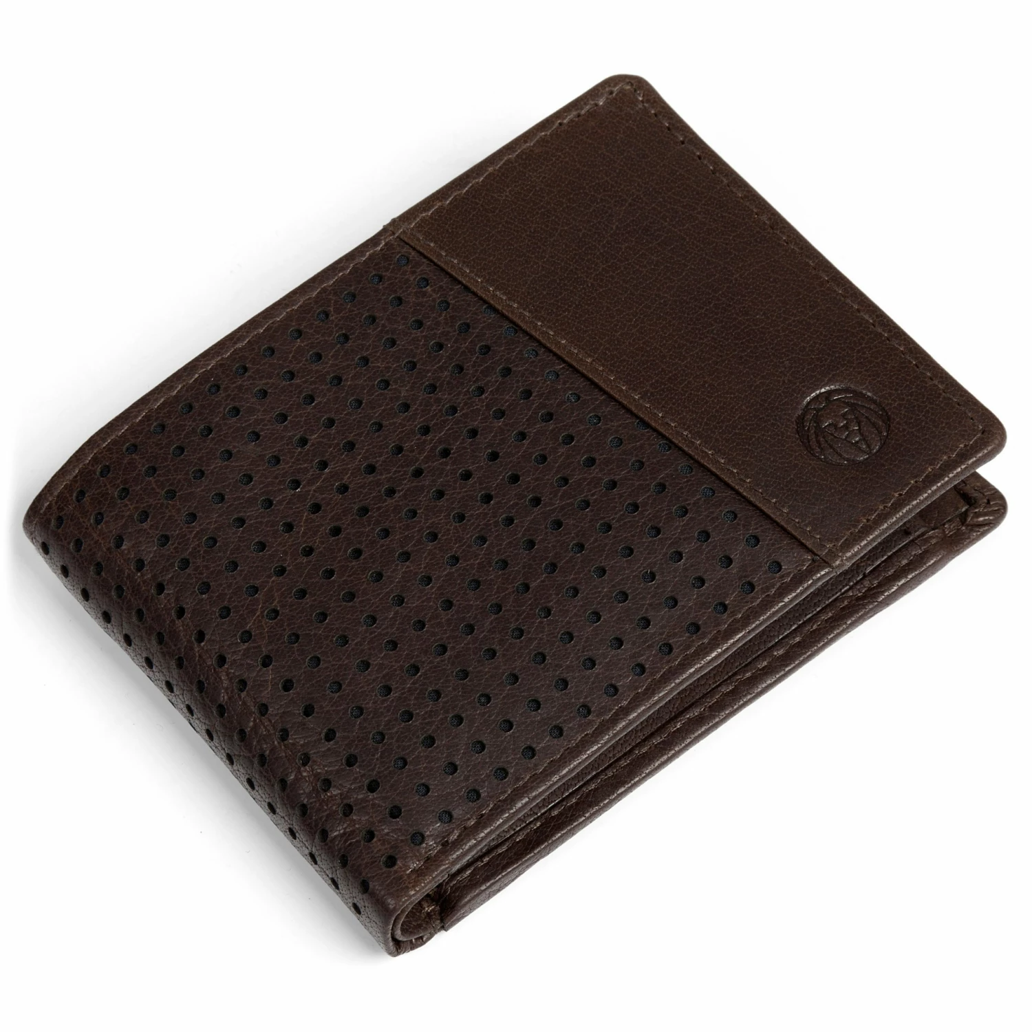 Lucleon Montreal | Dotty Brown RFID Leather Wallet 4 Lucleon Montreal | Dotty Brown RFID Leather Wallet - Image 4