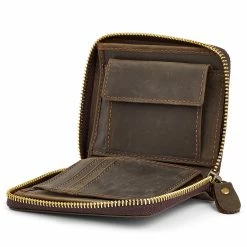 Collin Rowe Brown Leather Zip Wallet 9 Collin Rowe Brown Leather Zip Wallet -MEN WALLETS store 13 4 26