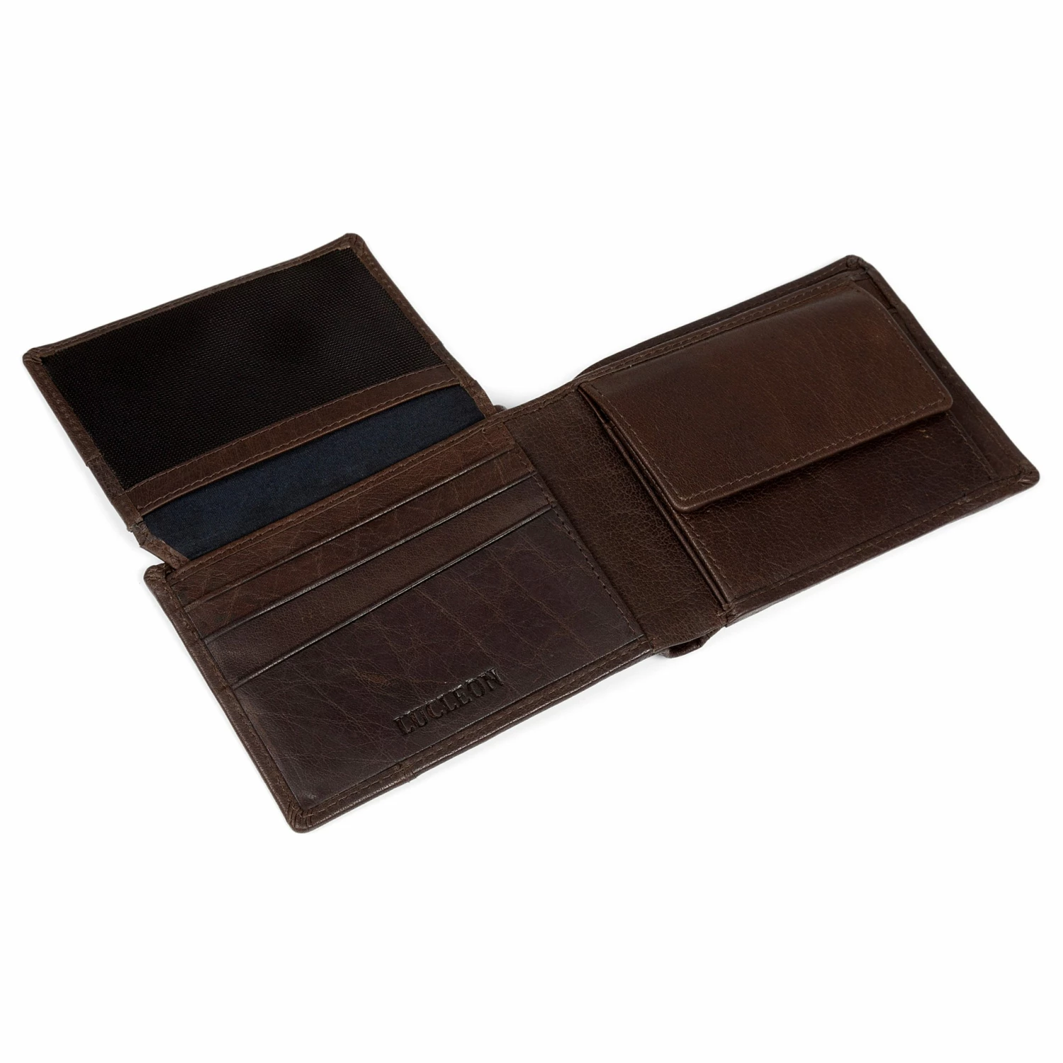 Lucleon Montreal | Dotty Brown RFID Leather Wallet 6 Lucleon Montreal | Dotty Brown RFID Leather Wallet - Image 6