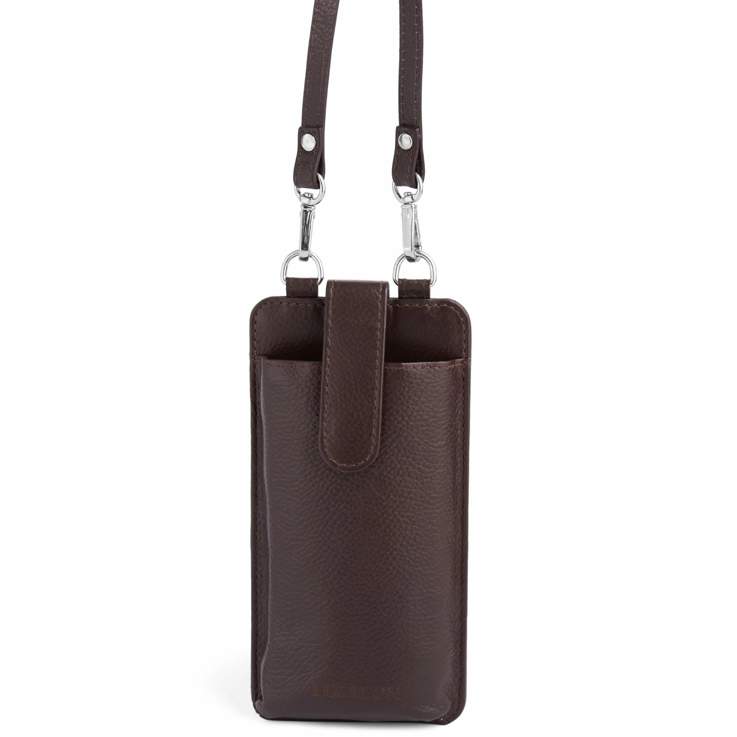 Lucleon Larry | Brown Phone Pouch & Card Holder 1 Lucleon Larry | Brown Phone Pouch & Card Holder