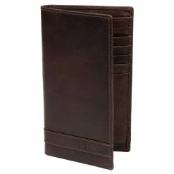 Lucleon Montreal | Long Brown RFID Leather Wallet