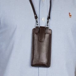 Lucleon Larry | Brown Phone Pouch & Card Holder 11 Lucleon Larry | Brown Phone Pouch & Card Holder -MEN WALLETS store 15 6 19