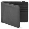 Lucleon Black RFID-Blocking Leather Wallet