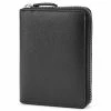 Lucleon Black Leather RFID-Blocking Wallet