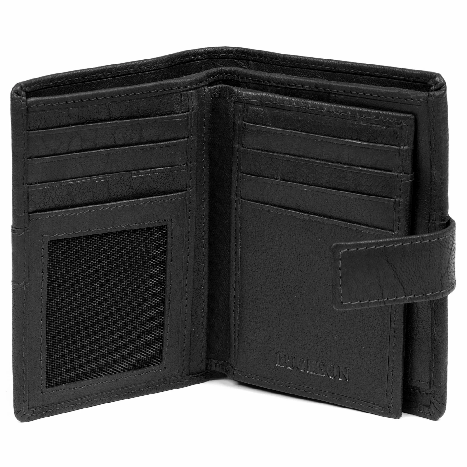 Lucleon Montreal | Executive Black RFID Leather Wallet 2 Lucleon Montreal | Executive Black RFID Leather Wallet - Image 2