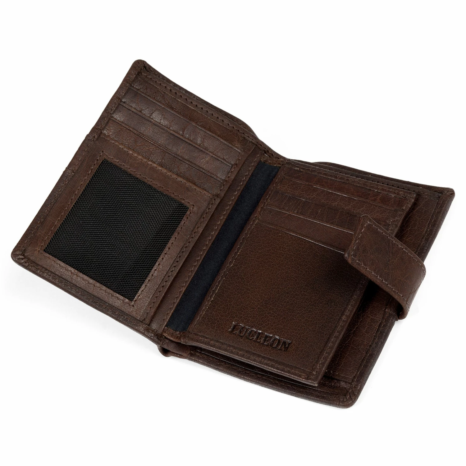 Lucleon Montreal | Executive Brown RFID Leather Wallet 6 Lucleon Montreal | Executive Brown RFID Leather Wallet - Image 6