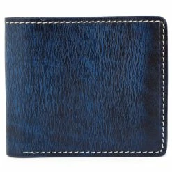 Salt & Hide Blue Bi-Fold Leather Wallet -MEN WALLETS store 18 3 30 scaled