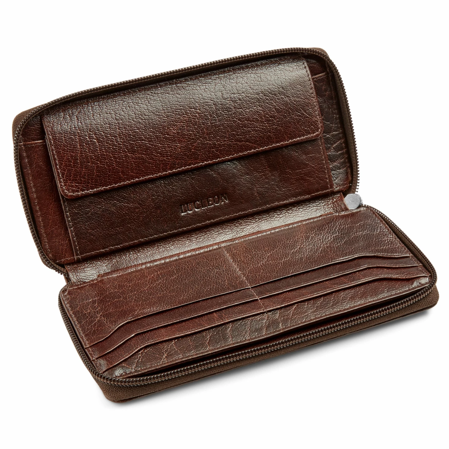 Lucleon California | Brown Accordion Leather Wallet 2 Lucleon California | Brown Accordion Leather Wallet - Image 2