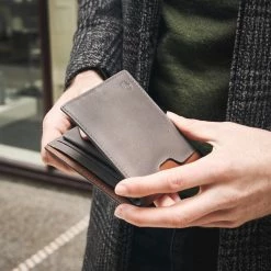 Lucleon Lincoln | Grey Leather RFID-Blocking Wallet -MEN WALLETS store 18151 scaled