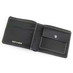 Salt & Hide Black Bi-Fold Leather Wallet -MEN WALLETS store 19 7 2 scaled