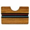 Collin Rowe Zebra Wood Striped Card Holder