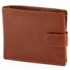 Lucleon Tan Ergonomic Leather Wallet