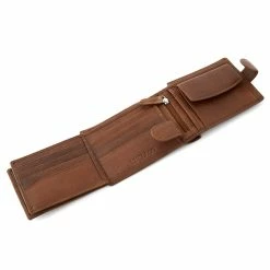 Lucleon California | Tan Ergonomic Leather Wallet -MEN WALLETS store 2 2 204