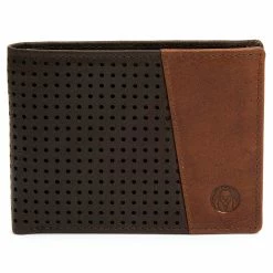 Lucleon Montreal | Dotty Brown & Tan RFID Leather Wallet -MEN WALLETS store 2 2 7 30 scaled