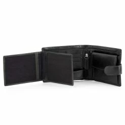 Lucleon Black Ergonomic Leather Wallet -MEN WALLETS store 2 4 102 1 scaled